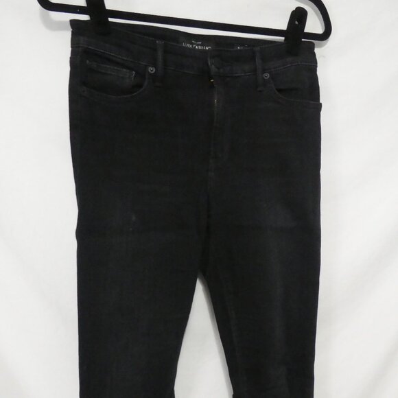 LUCKY BRAND - Bridgette Skinny | 4/27 ankle | Stylish Black Skinny Jeans Raw Hem - Picture 6 of 16